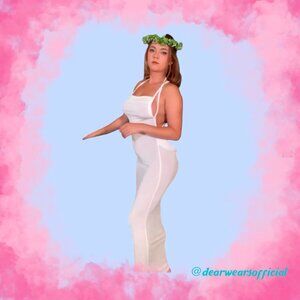 Babyboo Cowl Neck White Dress Greek Cosplay